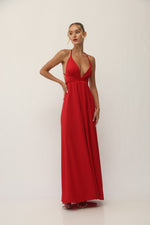שמלת פלור אדומה